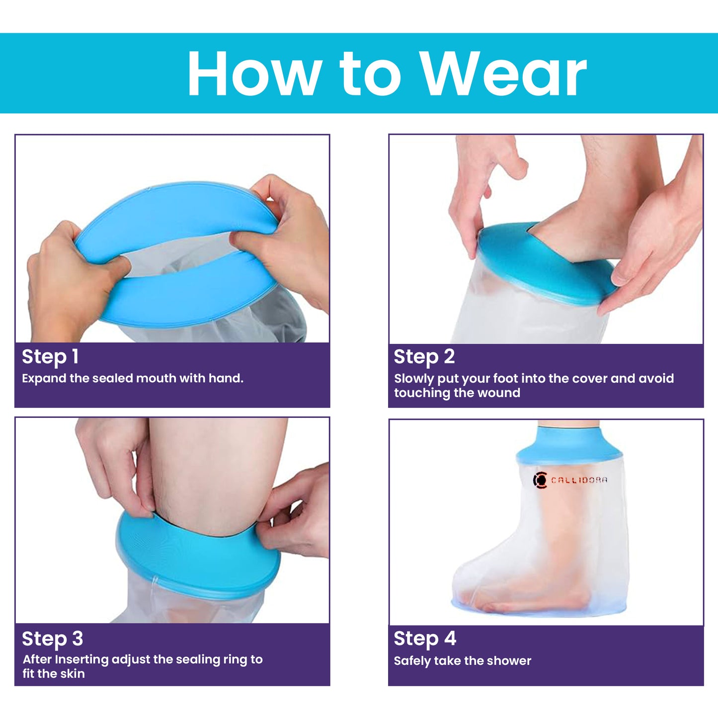 Callidora Waterproof Cast Cover - Foot