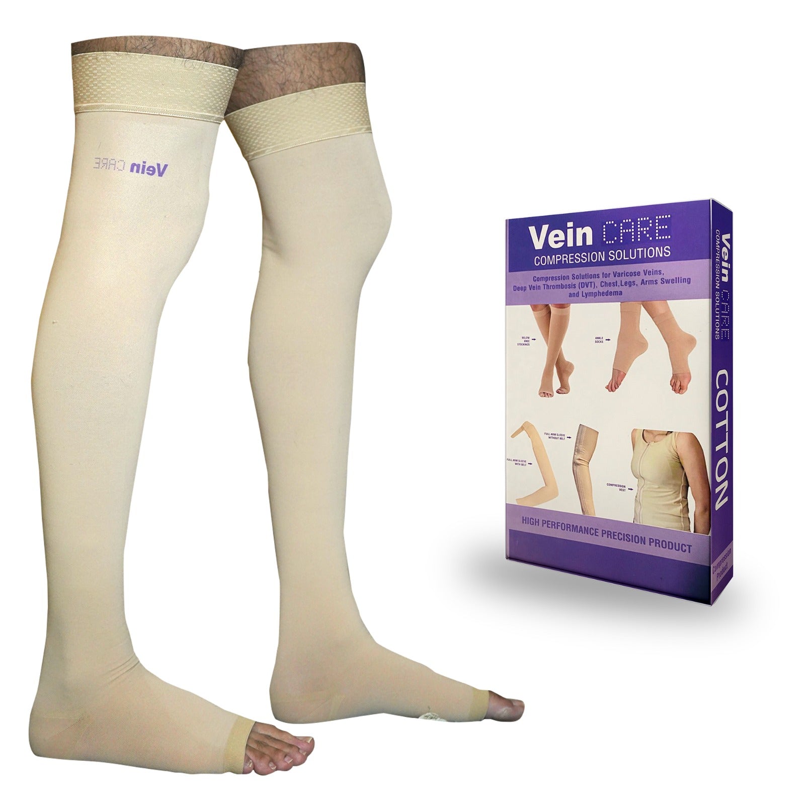 Vein Care Compression Stocking for Varicose Vein DVT Above Knee Callidora Health