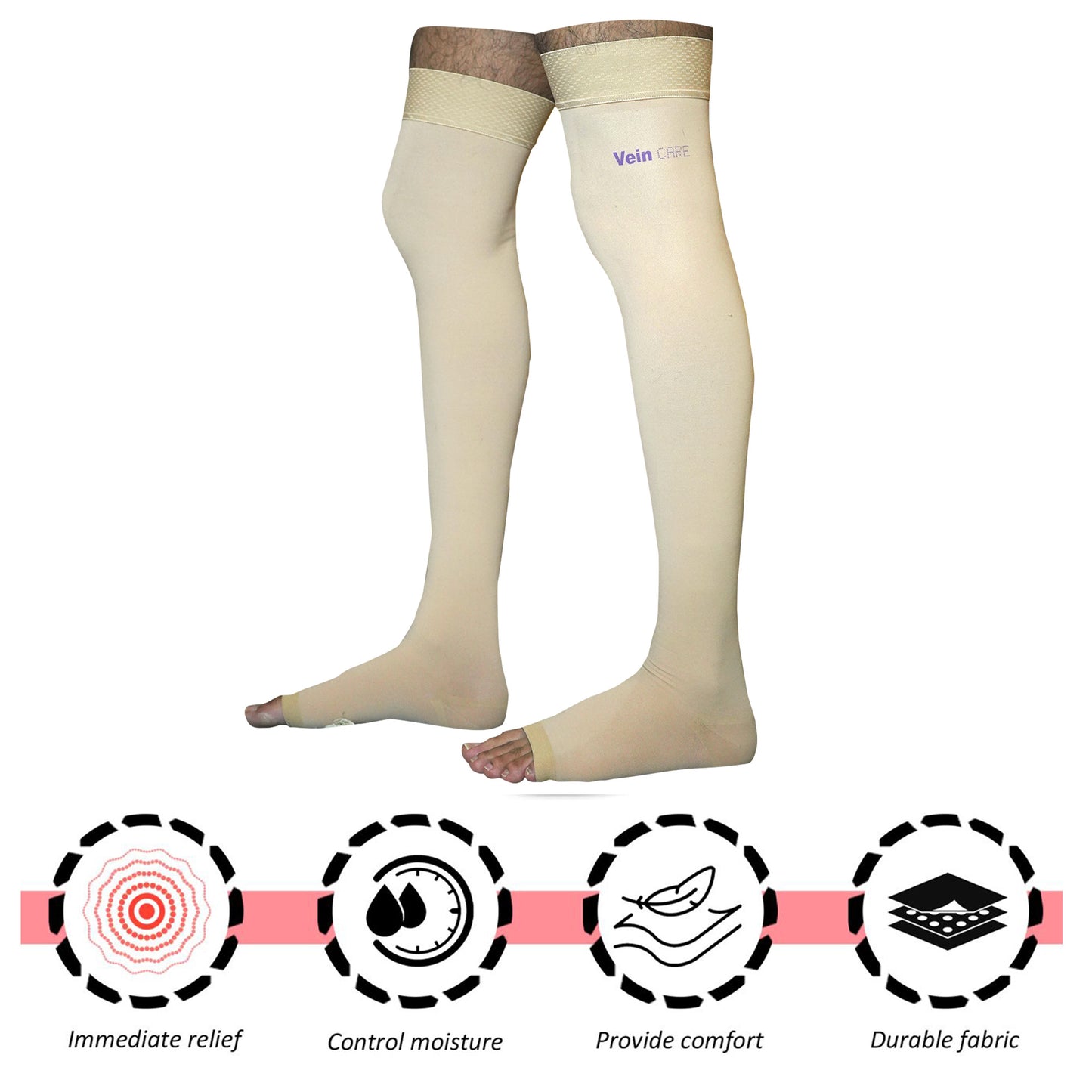 Vein Care Compression Stocking for Varicose Vein & DVT - Above Knee