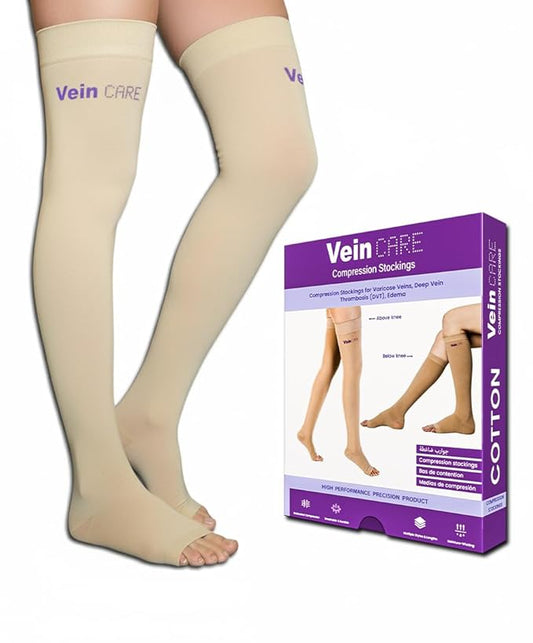 Above-Knee Vein Care Compression Stockings: Complete Support for Healthy Blood Circulation