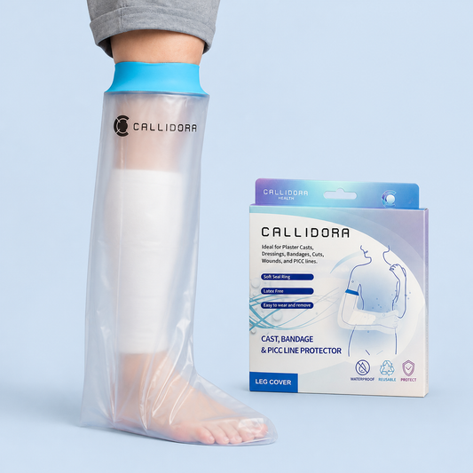 Callidora Leg Cast Cover: Keep Your Cast Dry, Clean &amp; Protected During Every Shower