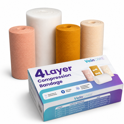 Vein CARE 4 Layer Compression Bandage for Venous Leg Ulcers