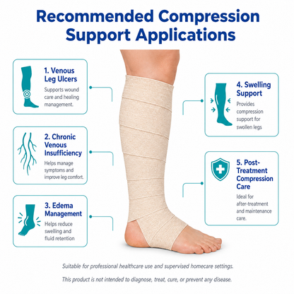 Vein CARE 4 Layer Compression Bandage for Venous Leg Ulcers
