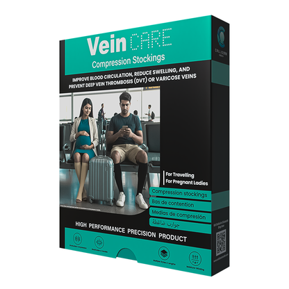 Vein Care Below Knee Compression Stockings Class 1 Travel Pregnancy Support Socks Improve Circulation Reduce Swelling Breathable Lightweight Comfortable Daily Wear for Men Women Office Flight Use