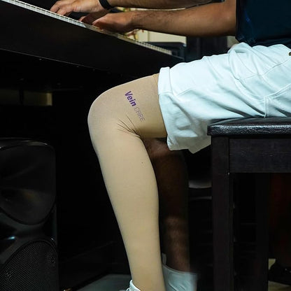 Vein CARE Above Knee Compression Stockings Class 1 for Preventive Care, 15-21 mmHg, Pair