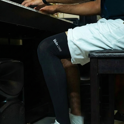 Vein CARE Above Knee Compression Stockings Class 1 for Preventive Care, 15-21 mmHg, Pair