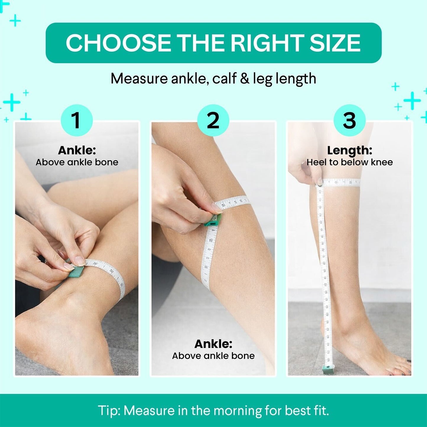 Vein Care Below Knee Compression Stockings Class 1 Travel Pregnancy Support Socks Improve Circulation Reduce Swelling Breathable Lightweight Comfortable Daily Wear for Men Women Office Flight Use