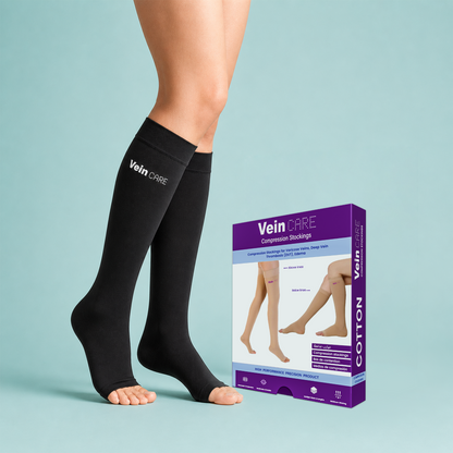 Callidora Below Knee Compression Stockings - Class 1 (15–21 mmHg) for Swelling, DVT Prevention & Daily Wear
