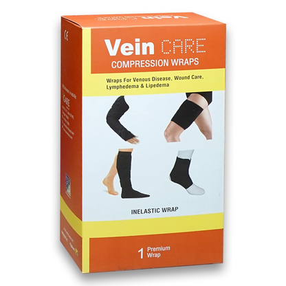 Vein CARE Compression Calf Wrap, Leg and Calf Support for Varicose Veins, Pain Relief, Running, Gym, Sports, 30-50 mmHg, Set of 1